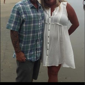 Flowy White Summer Dress- XXL Dress